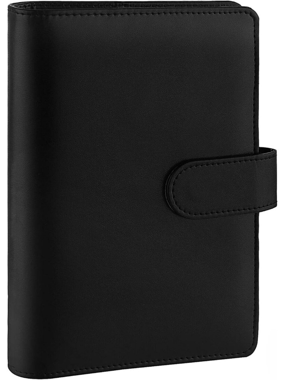 A6 PU Leather Notebook Binder Refillable 6 Ring Budget Binder for A6 Filler Pape